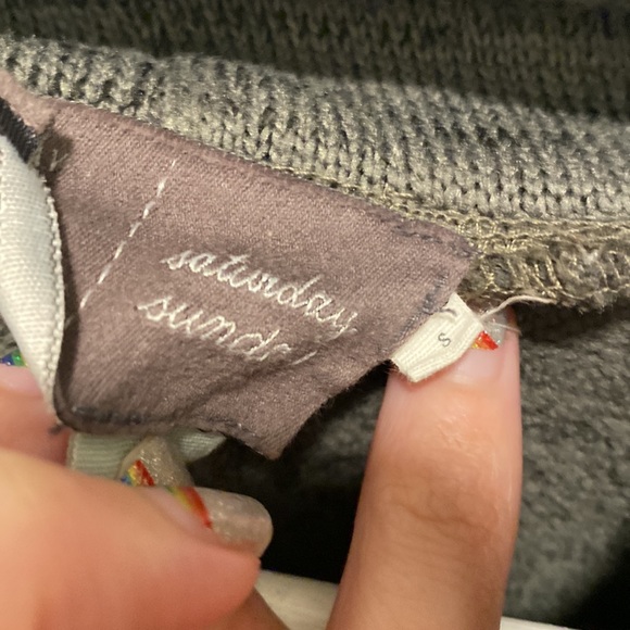 Anthroplogie Saturday Sunday cowl neck sweatshirt size small - Picture 7 of 11